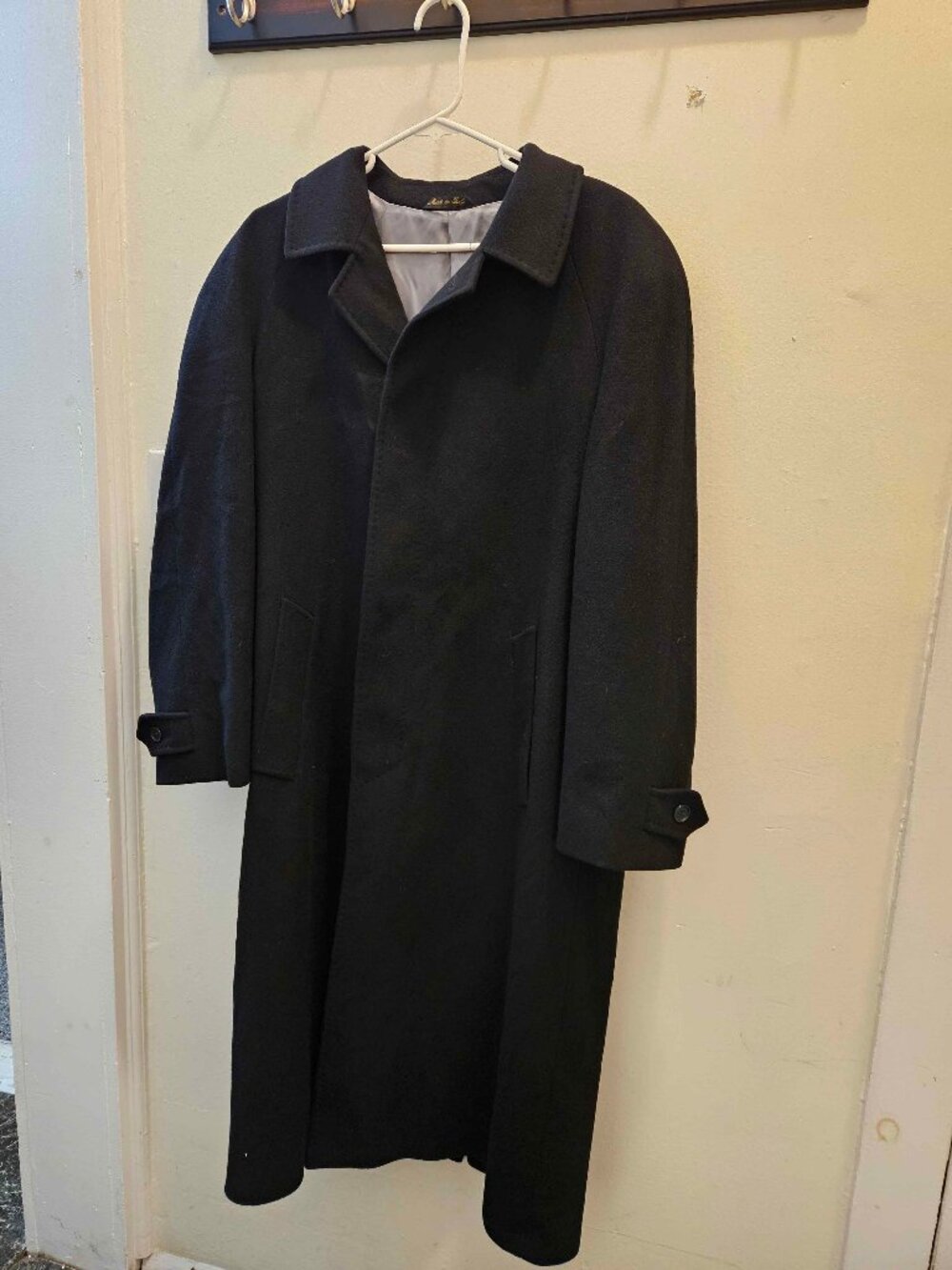 Mario Valente cashmere mens trench coat
